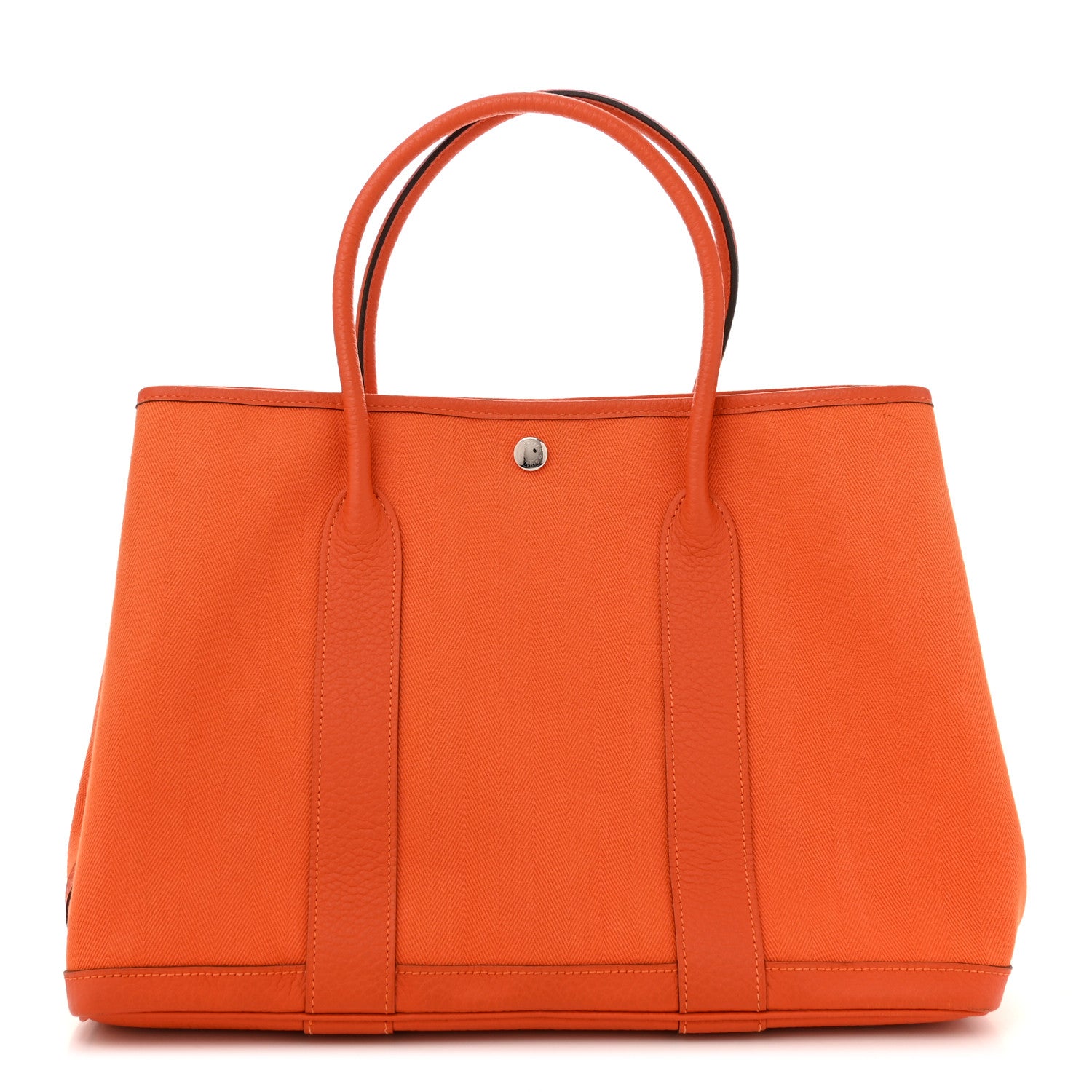Hermes Toile Negonda Garden Party Tote 36 MM Orange 1 of 10