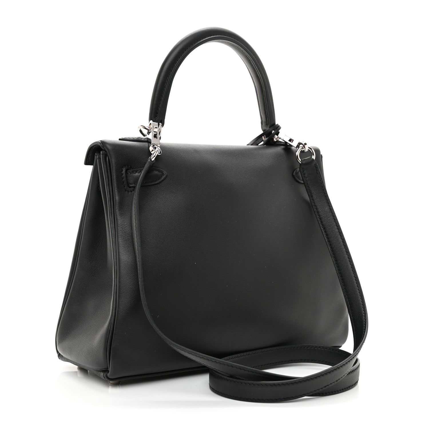 Hermes Swift Kelly Retourne 25 Black 3 of 11