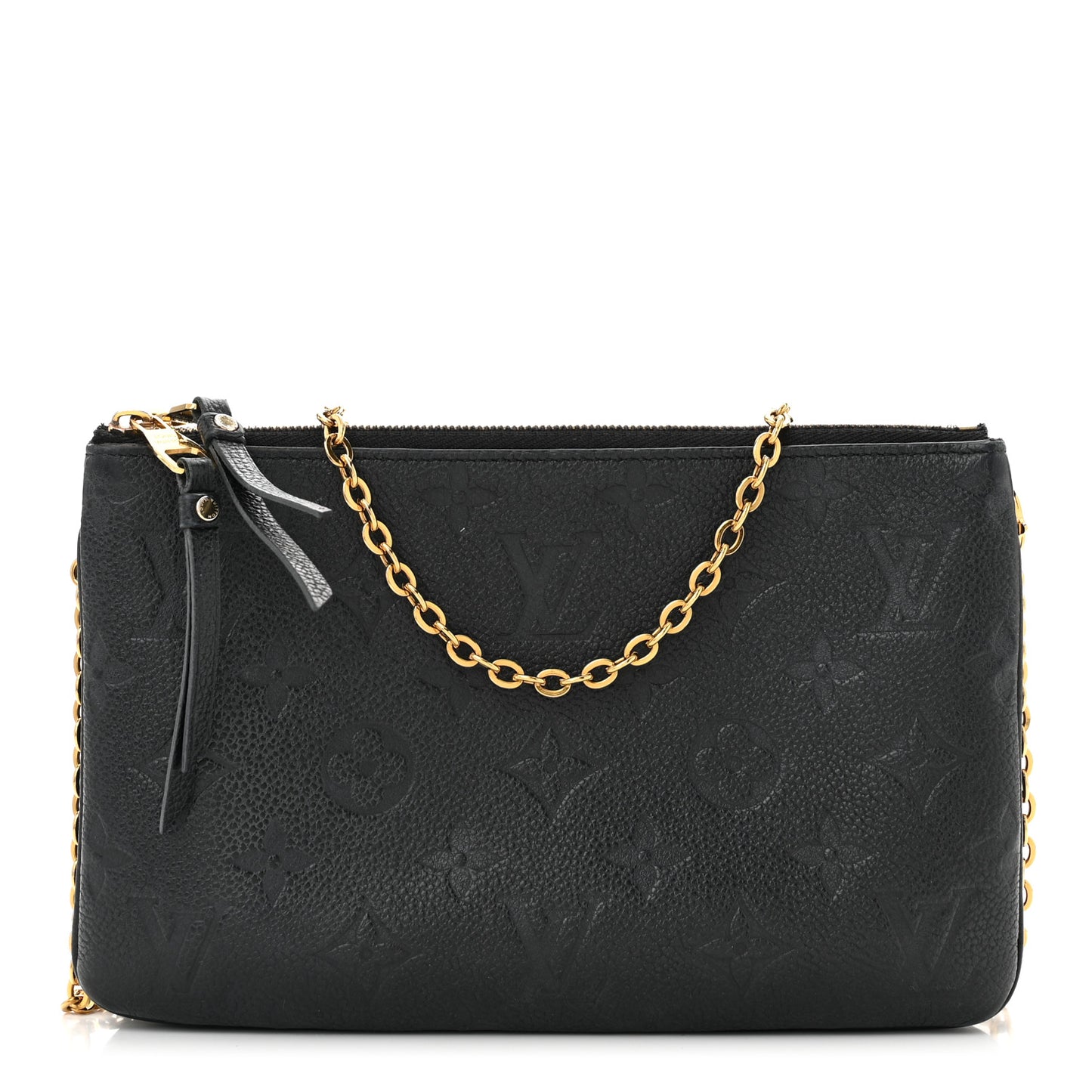 Empreinte Double Zip Pochette Black