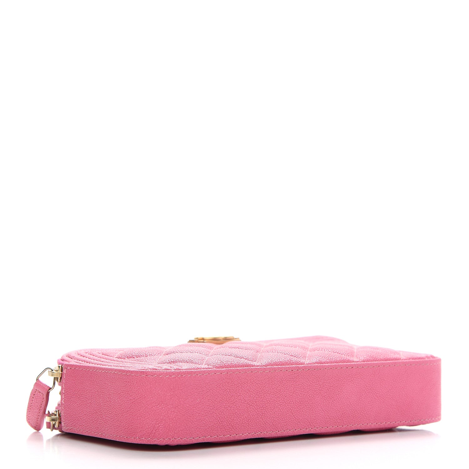 Chanel Caviar Quilted Small Boy Clutch With Chain Pink 4 of 14