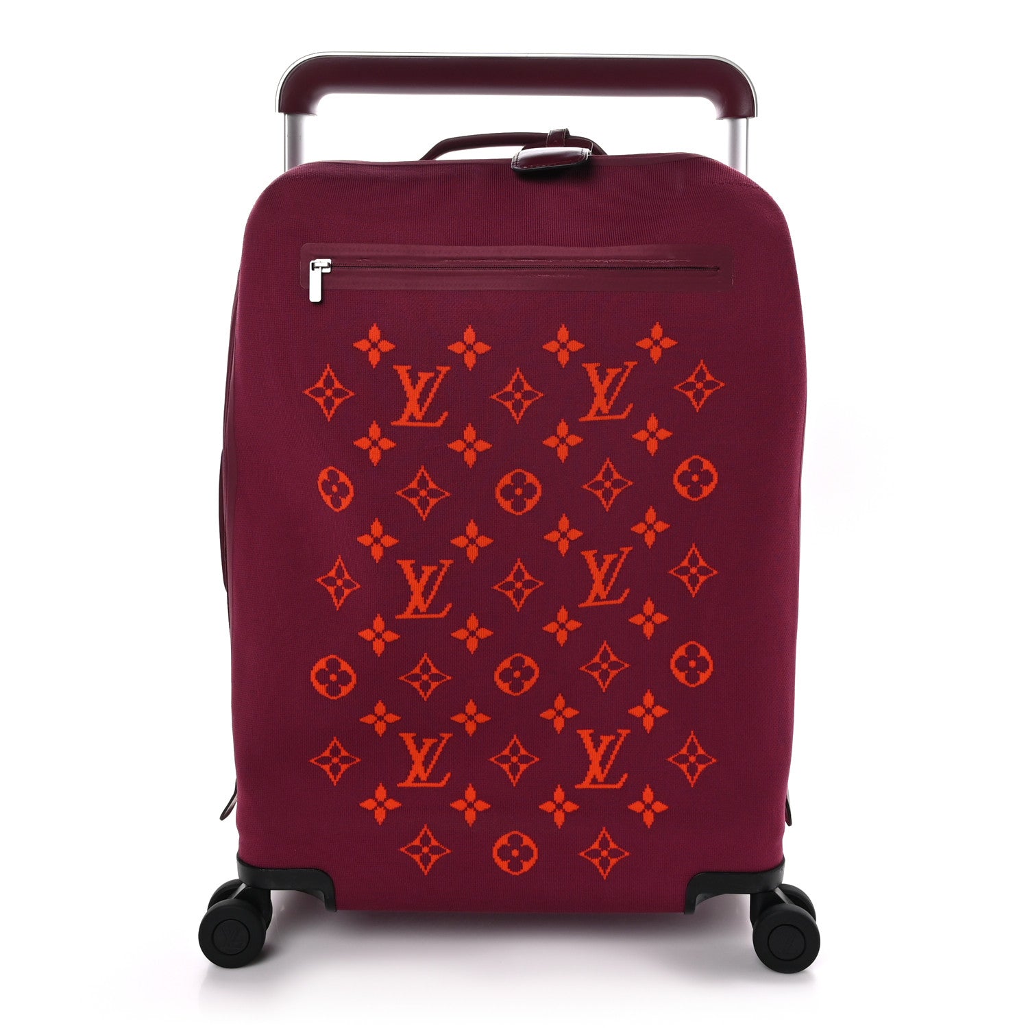 Louis Vuitton LOUIS VUITTON Knit Monogram Horizon Soft 55 Suitcase Fuchsia 1 of 10