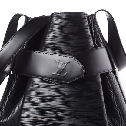 Louis Vuitton Epi Sac D'Epaule GM Black 9 of 19