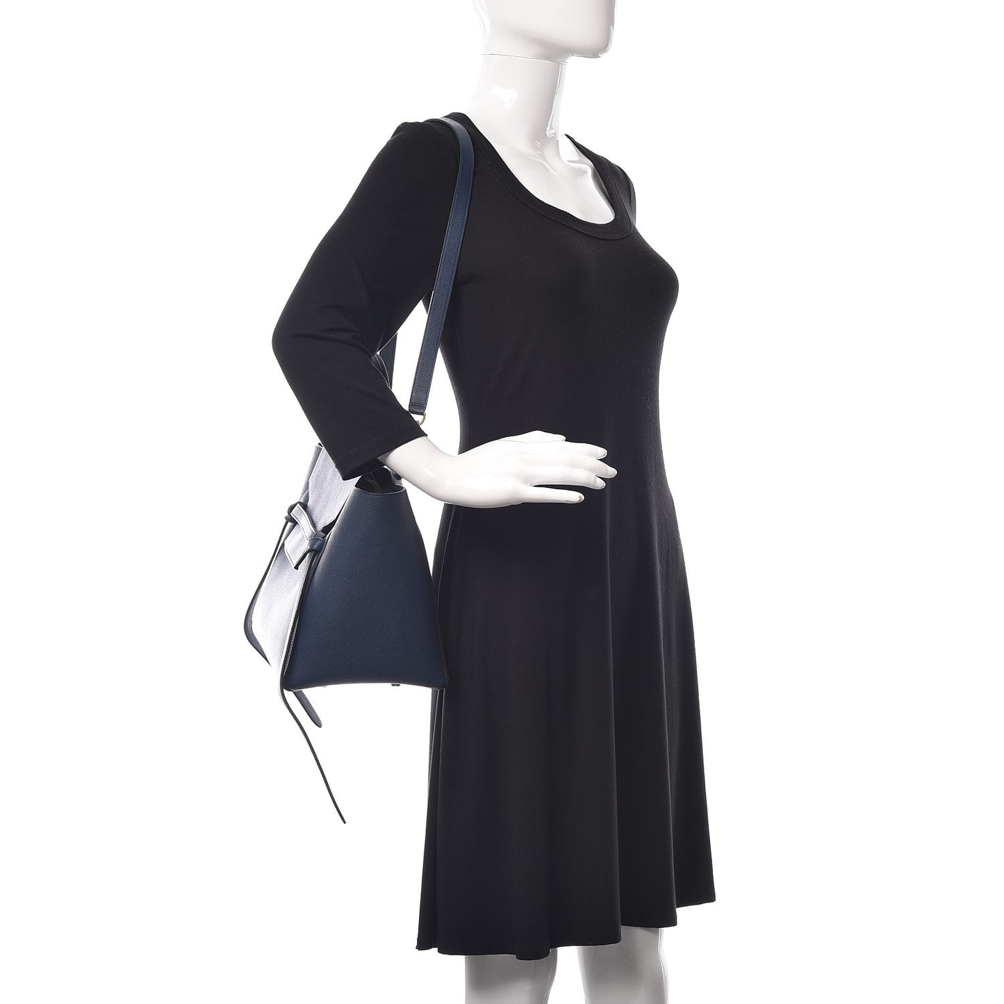 Grained Calfskin Mini Belt Bag Deepsea