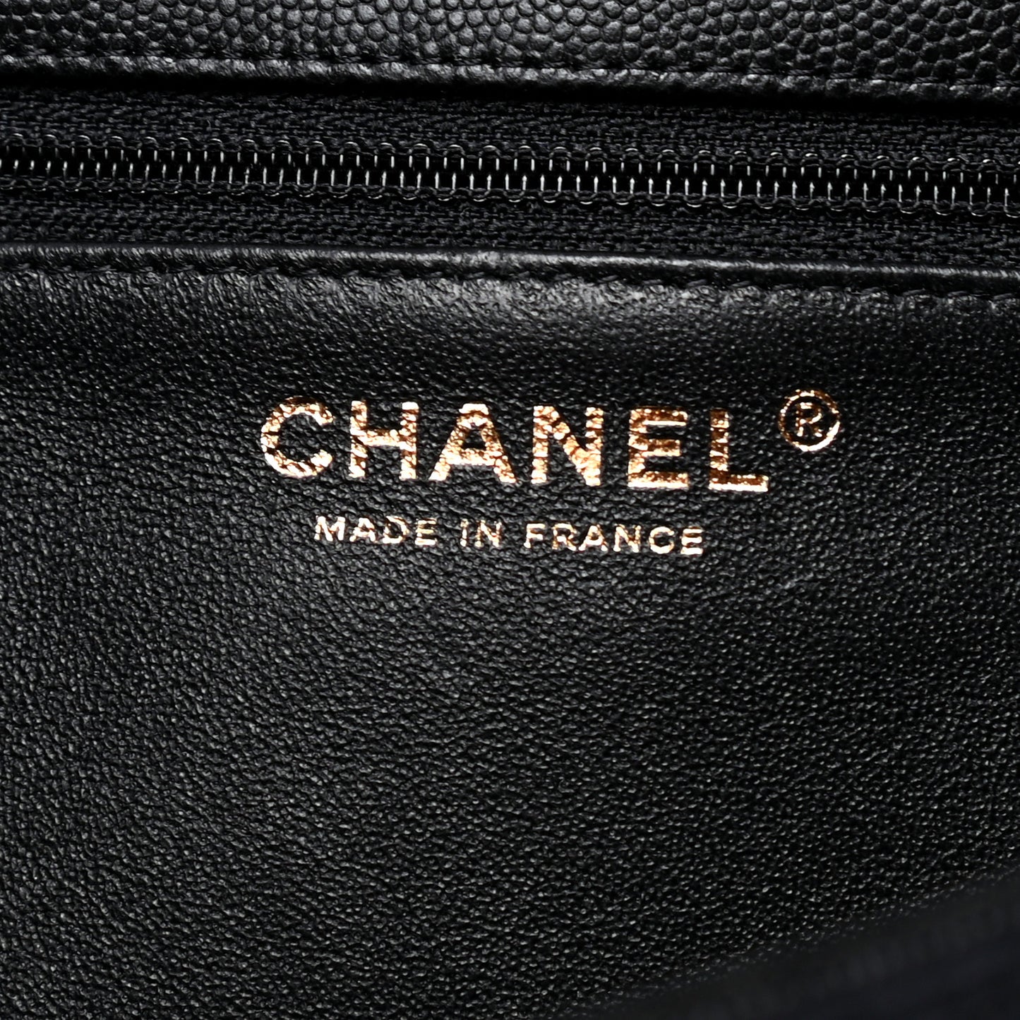 Caviar Quilted Flap Clutch Black