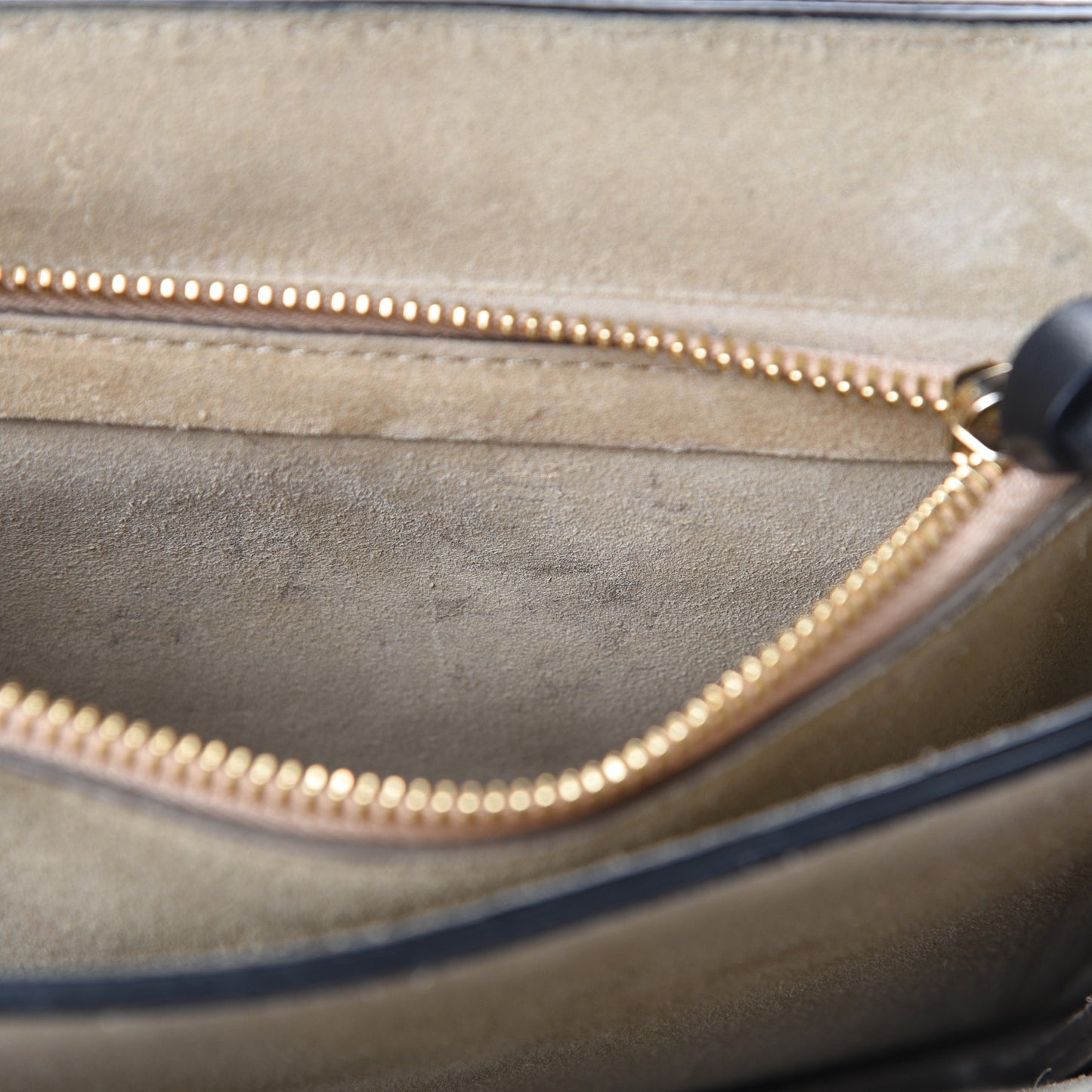 Suede Calfskin Medium Faye Shoulder Bag Black