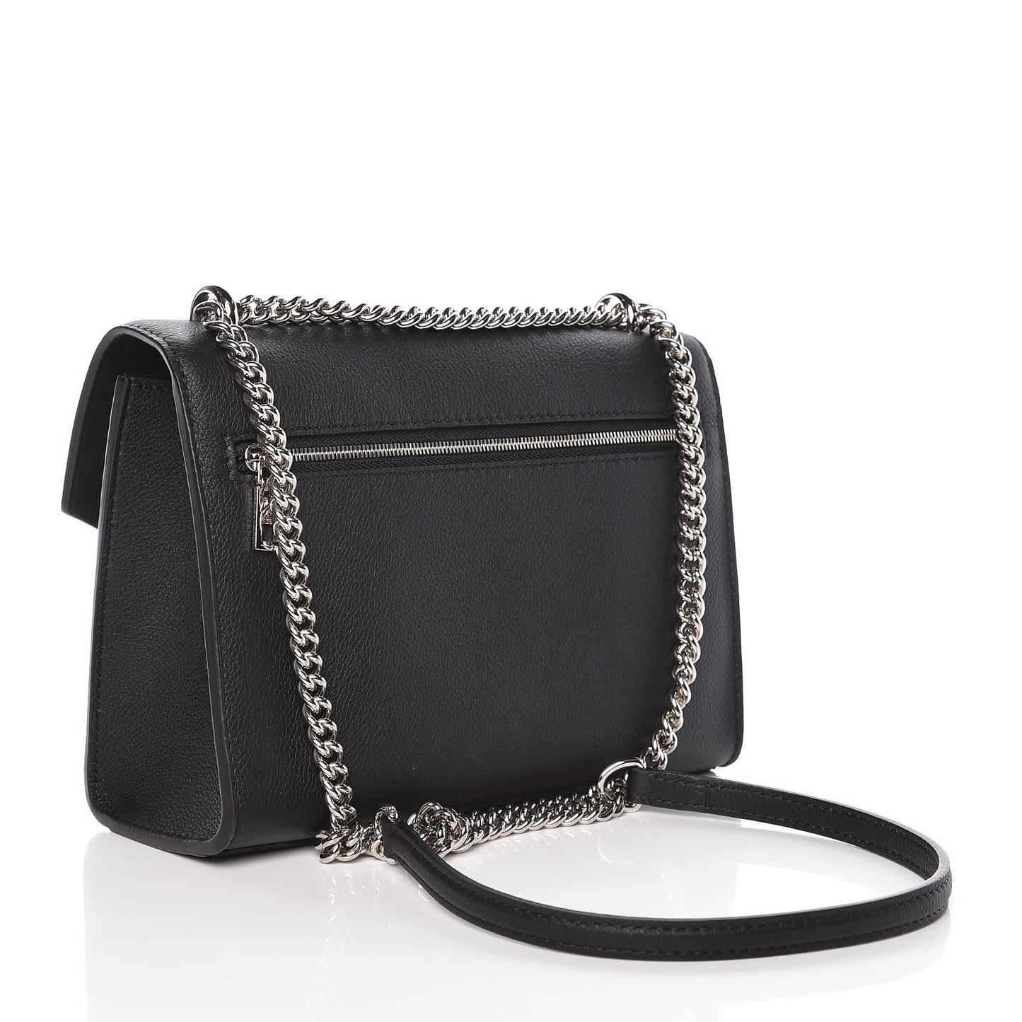 Soft Calfskin My Lockme Chain Bag BB Black