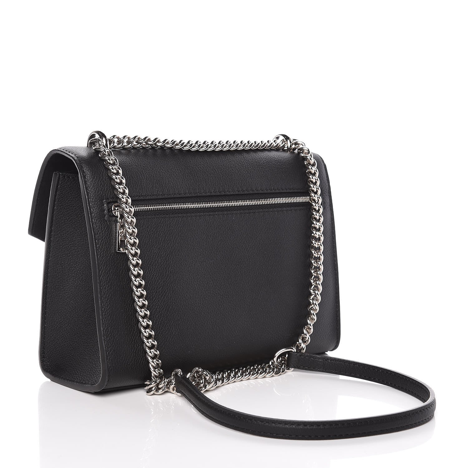 Louis Vuitton Soft Calfskin My Lockme Chain Bag BB Black 3 of 9