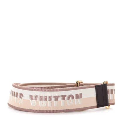 Louis Vuitton Jacquard Speedy Bandouliere 20 Shoulder Strap Beige Brown 2 of 3