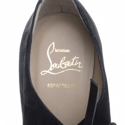 Christian Louboutin Suede Viva Boom 140 Espadrille Booties 39 Black 7 of 8
