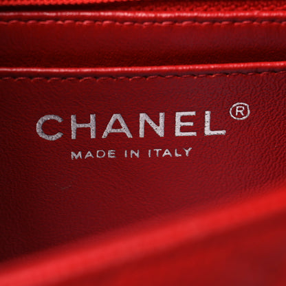 Chanel Caviar Quilted Mini Square Flap Red 6 of 11