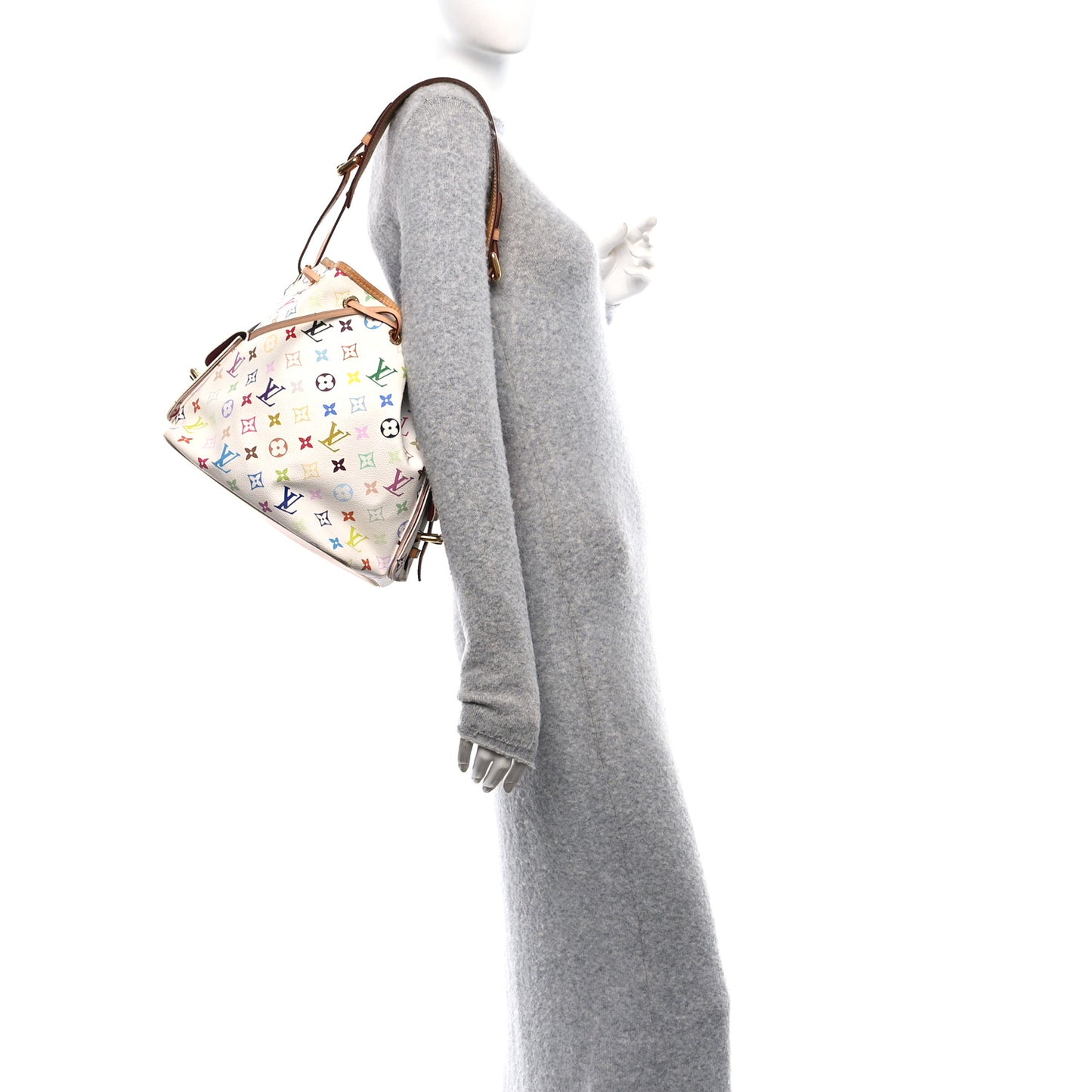 Monogram Multicolor Petit Noe White