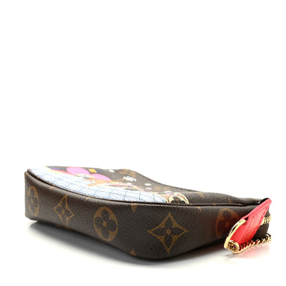 Louis Vuitton Monogram 2021 Christmas Animation London Mini Pochette Accessories Red 10 of 11