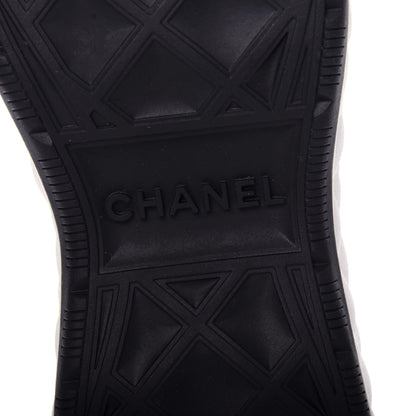 Chanel Velvet Calfskin Mixed Fibers CC Sneakers 38 Black 9 of 11