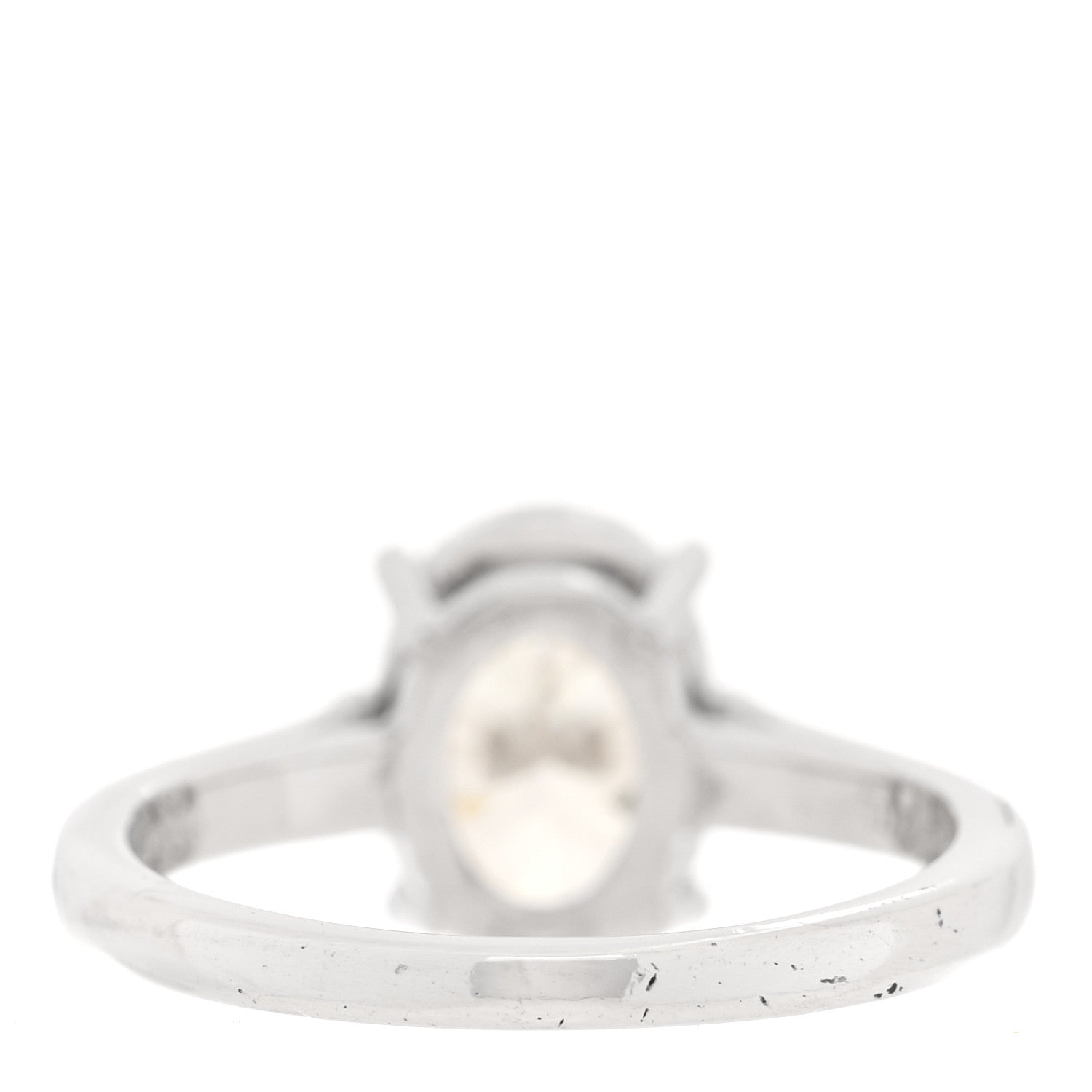 Tiffany Platinum Diamond 2.26ct Oval Cut Solitaire Engagement Ring 51 5.75 3 of 4