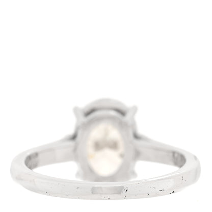 Tiffany Platinum Diamond 2.26ct Oval Cut Solitaire Engagement Ring 51 5.75 3 of 4