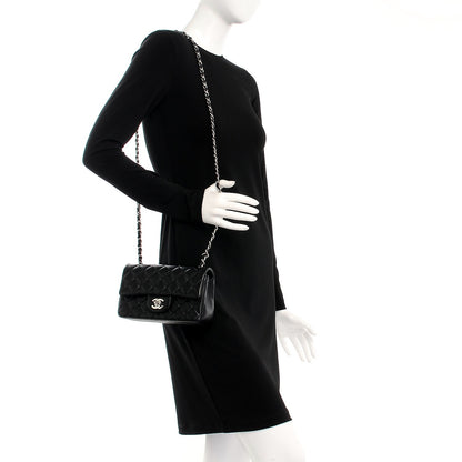 Chanel Lambskin Quilted Mini Rectangular Flap Black 2 of 8