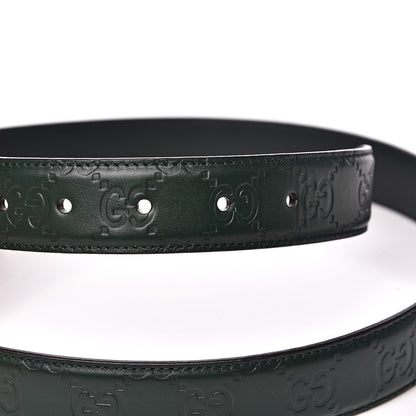 Gucci Guccissima Signature 30mm Belt 95 38 Verde 5 of 6