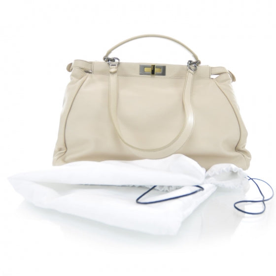 Nappa Large Peekaboo Iconic Satchel Pink