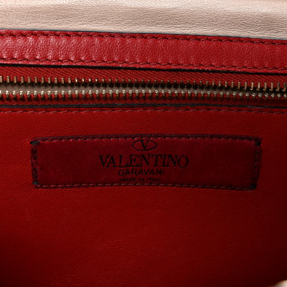 Valentino Garavani Lambskin Rockstud Spike Wallet on Chain Poudre 6 of 9