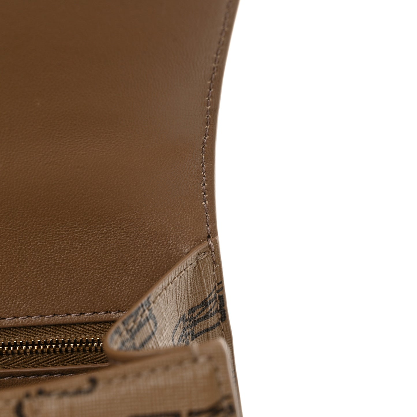 Coated Canvas BB Monogram Small Hourglass Top Handle Bag Beige Brown