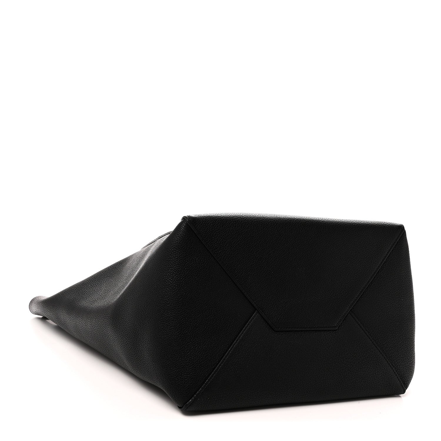 Celine Soft Grained Calfskin Medium Belt Cabas Phantom Black 4 of 10