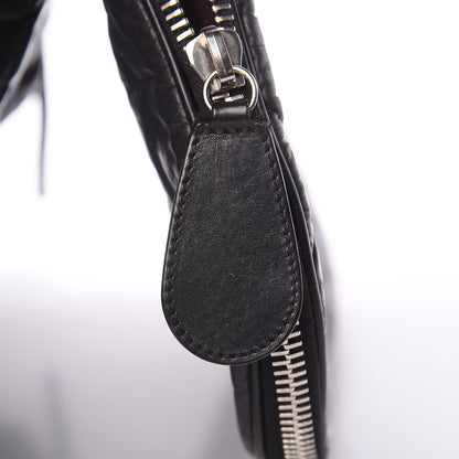 Chanel Aged Calfskin Quilted Expandable Messenger Black 15 of 18