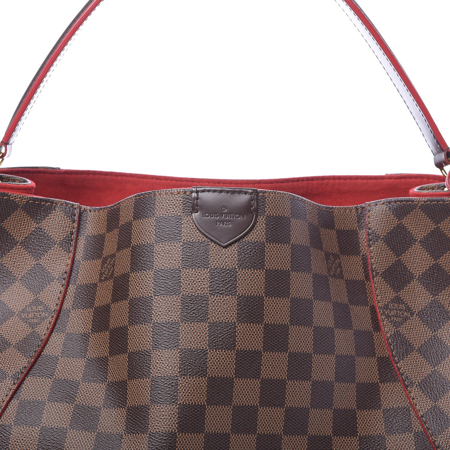 Damier Ebene Caissa Hobo Cherry