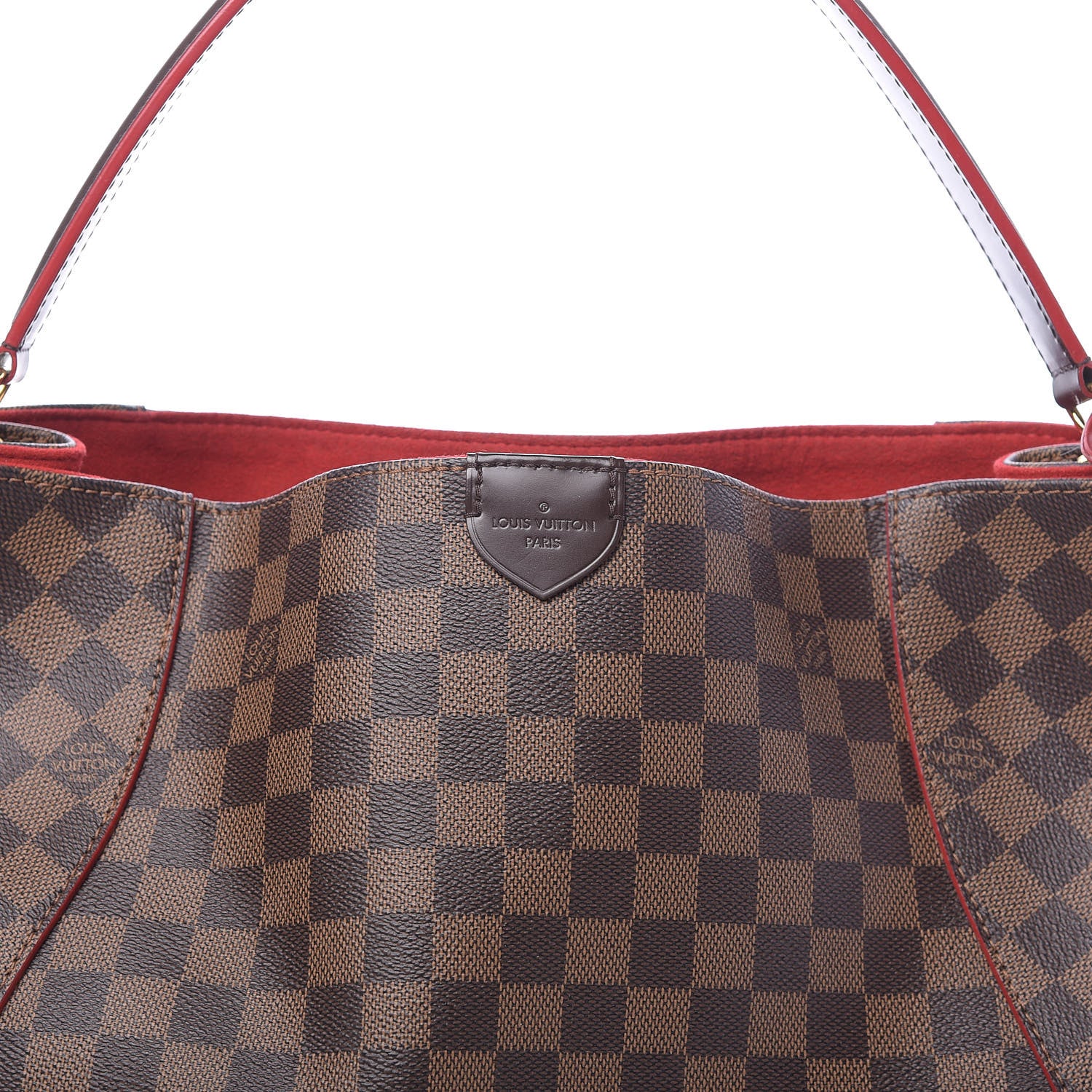 Louis Vuitton Damier Ebene Caissa Hobo Cherry 11 of 11