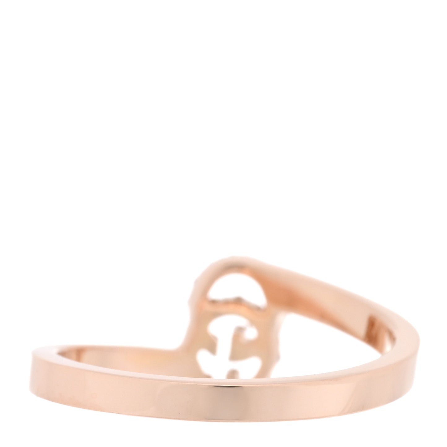 18K Rose Gold Diamond GG Running Ring 49 4.75