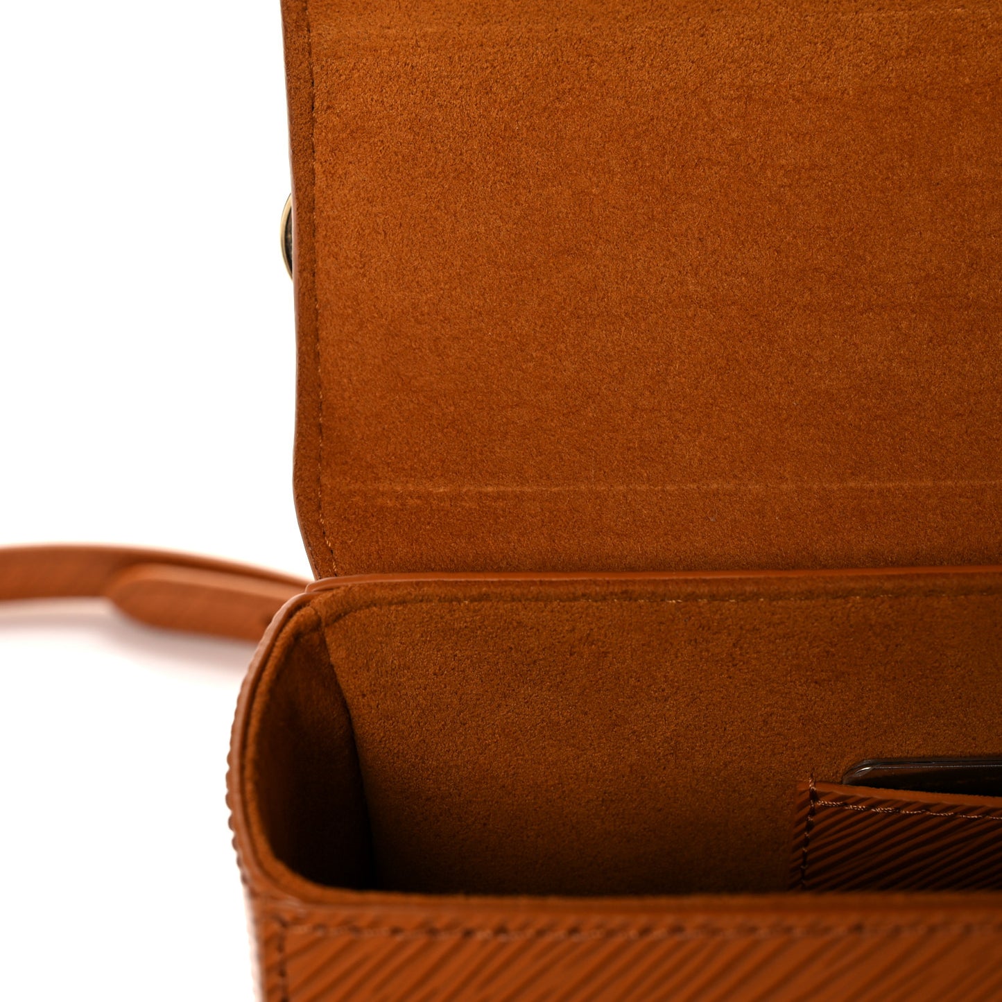 Epi Twist Shoulder Bag MM Gold Miel