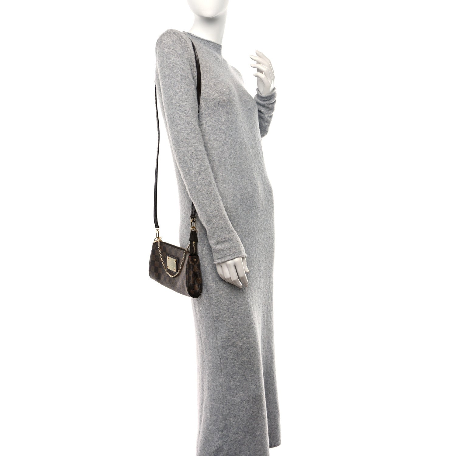 Louis Vuitton LOUIS VUITTON Damier Ebene Eva Clutch 2 of 10