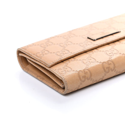 Gucci Guccissima Joy Continental Snap Oranizer Wallet Light Sand 7 of 9