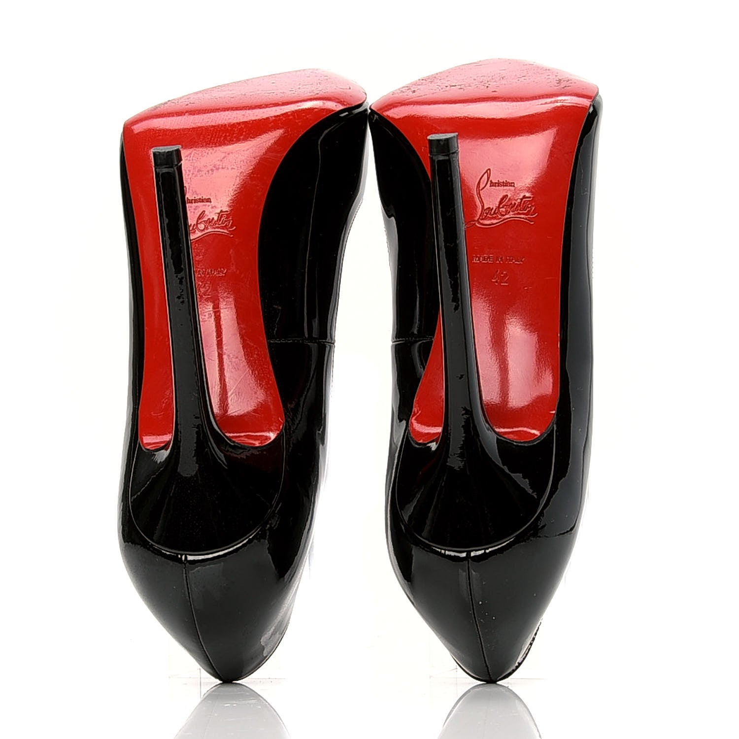 Christian Louboutin Patent Pigalle 120 Pumps 42 Black 5 of 7