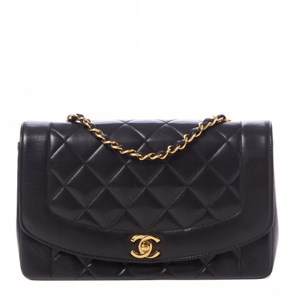 Chanel Lambskin Quilted Medium Single Flap Black 1 of 9