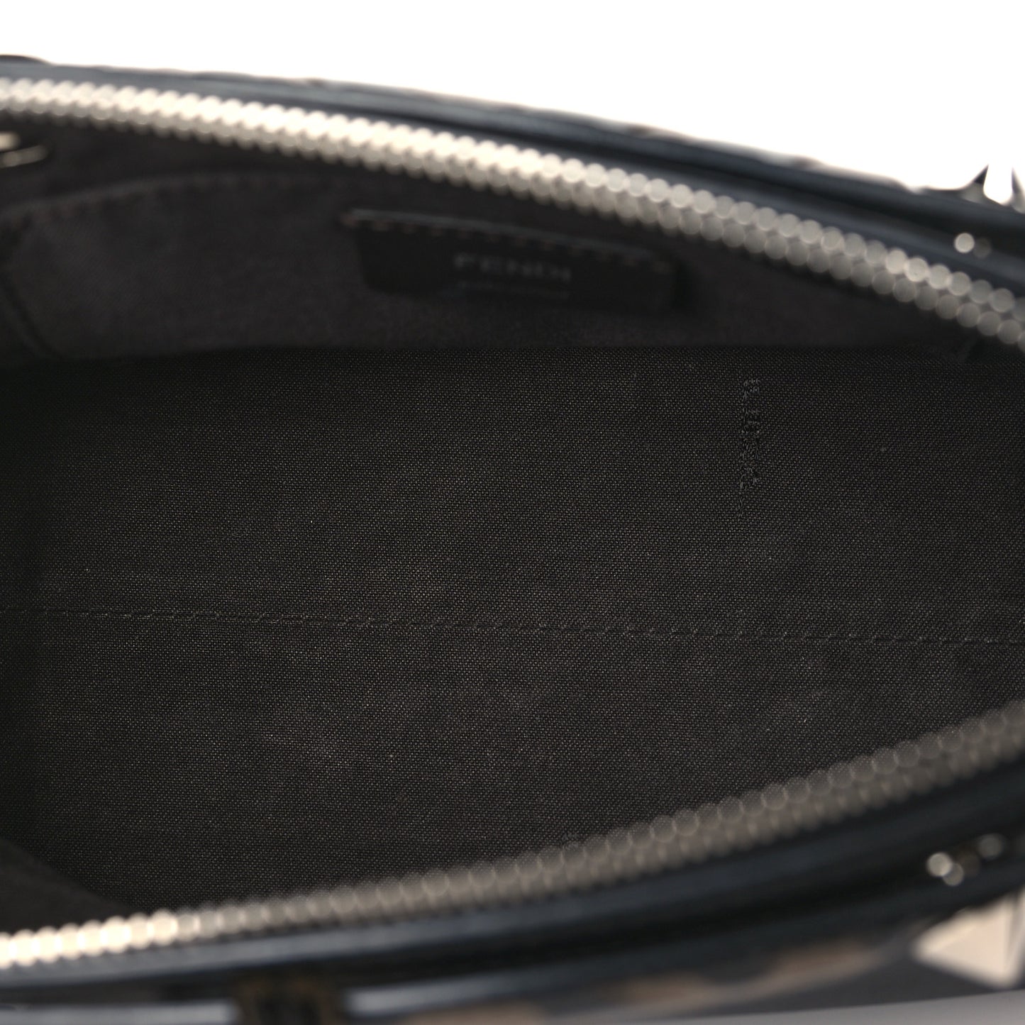 Vitello Dolce Bi-Color FF 1974 Embossed Mini By The Way Boston Bag Black Maya