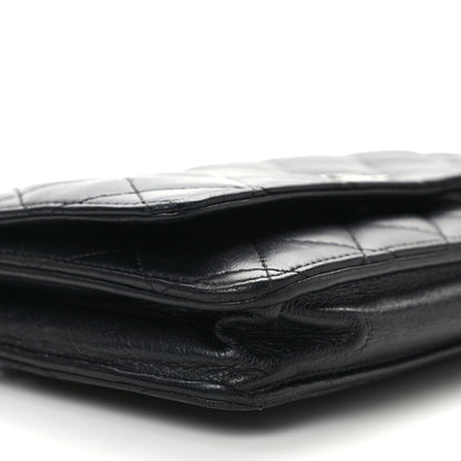 Chanel Lambskin Quilted Wallet On Chain WOC Black 9 of 14