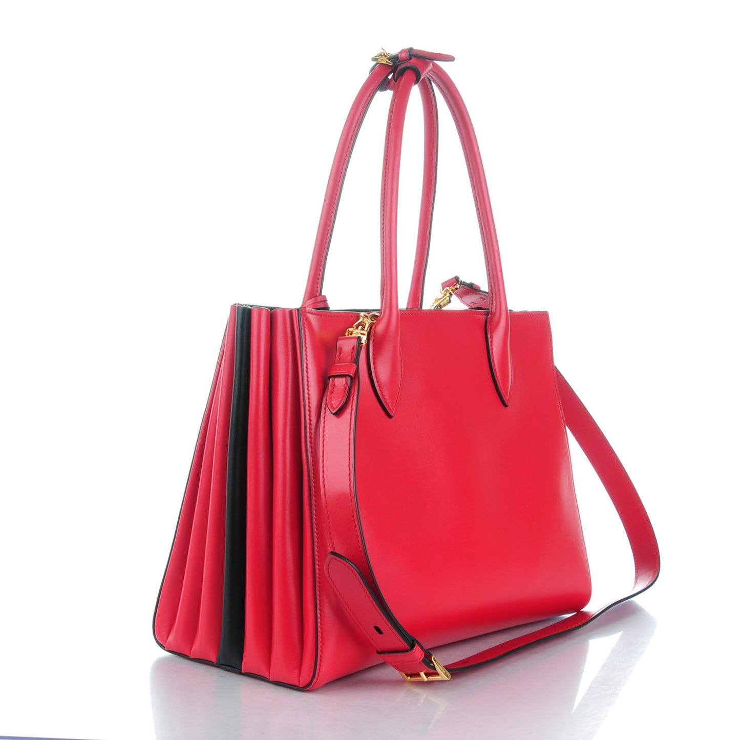 City Calf Bibliotheque Tote Fuoco Black