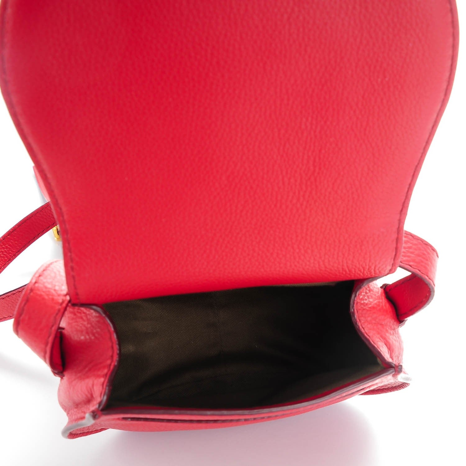 Chloe Calfskin Mini Marcie Round Crossbody Bag Red 5 of 6