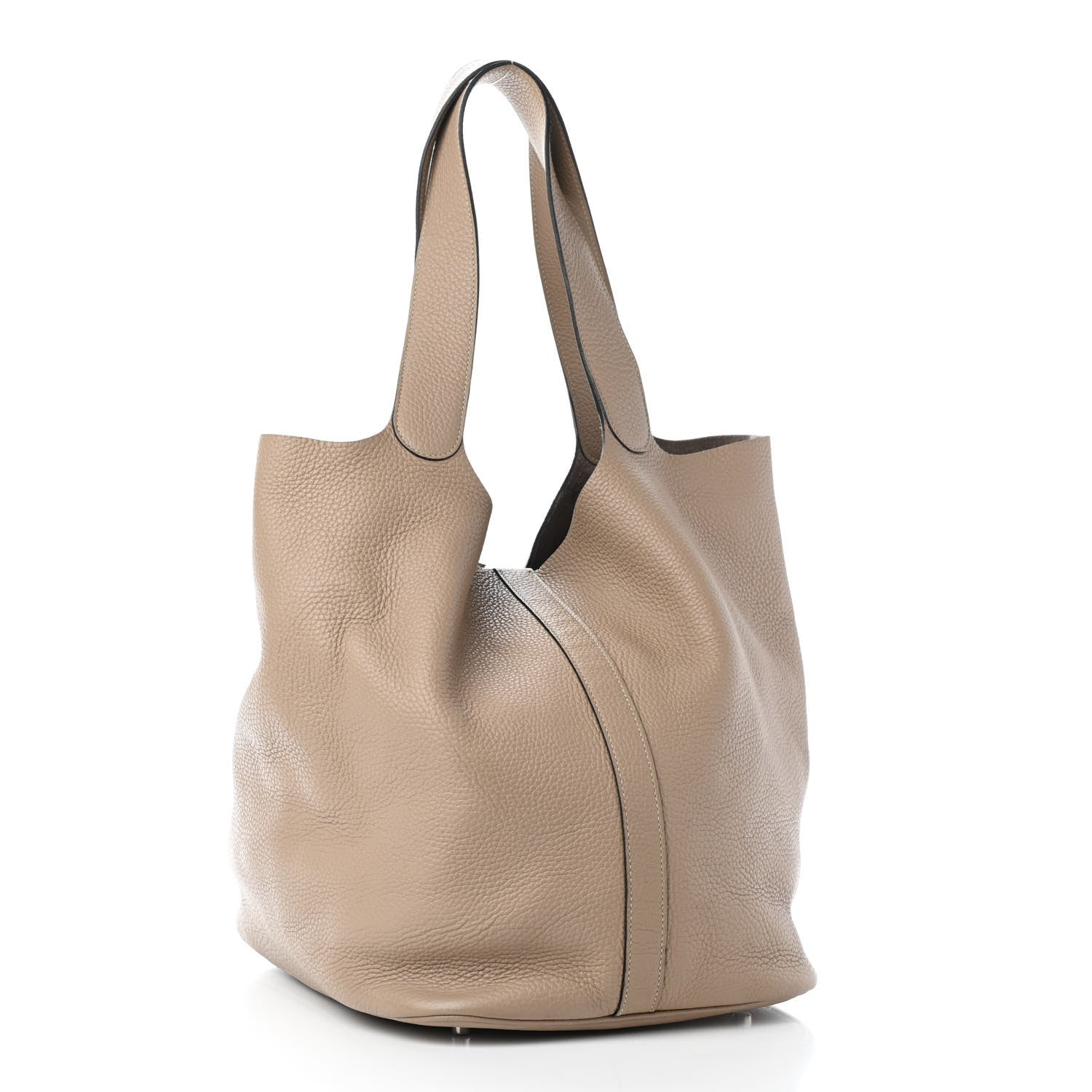 Hermes Taurillon Clemence Picotin Lock TGM Gris Tourterelle 2 of 4