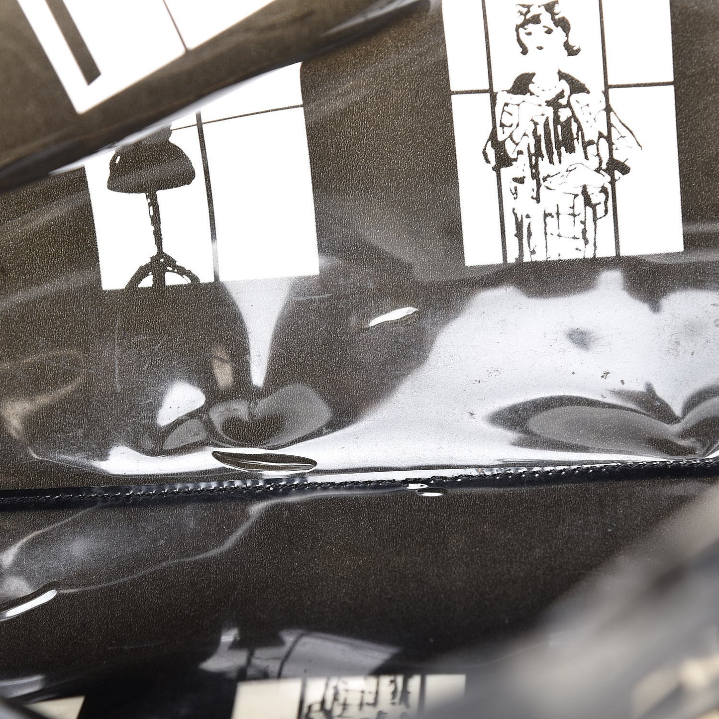 Vinyl Coco Window Tote Black