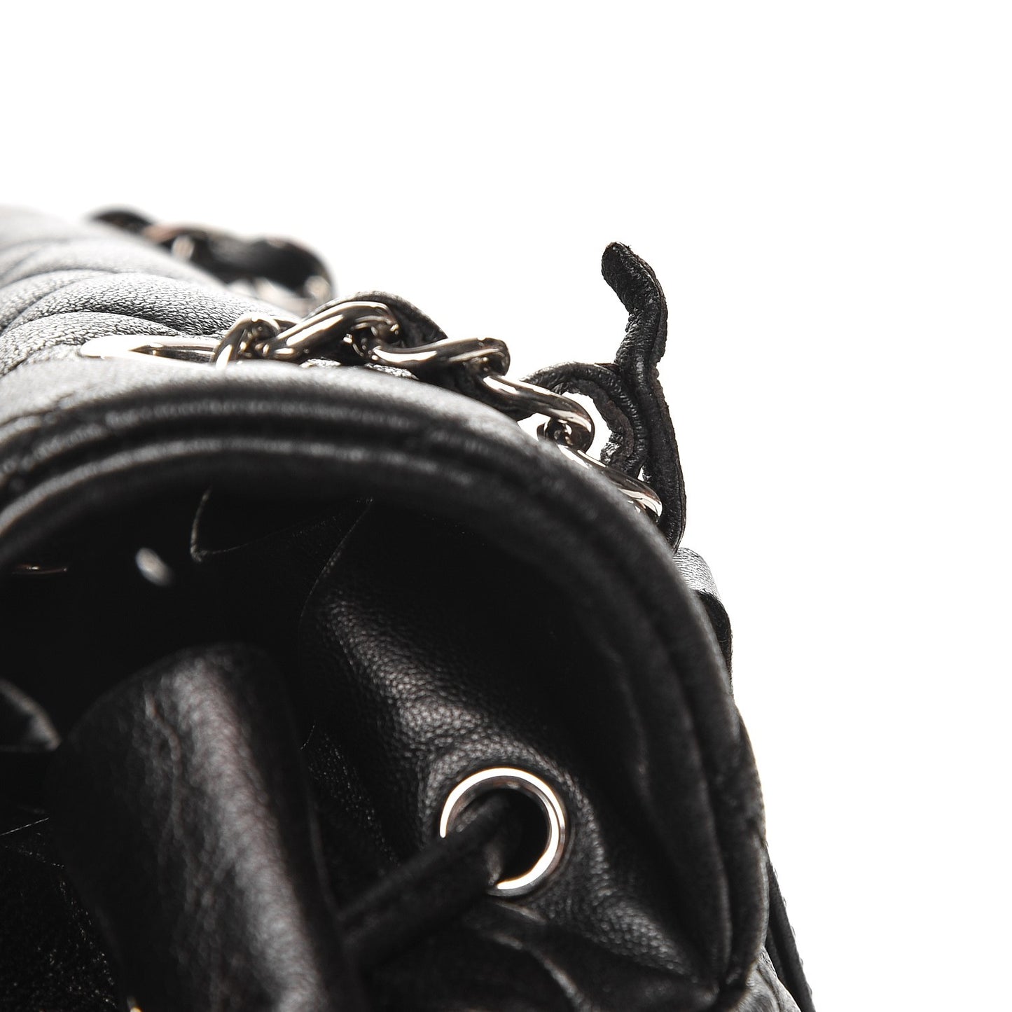Lambskin Quilted Large Urban Spirit Backpack Black