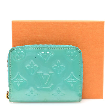 Louis Vuitton Vernis Zippy Coin Purse Blue Lagon 7 of 7