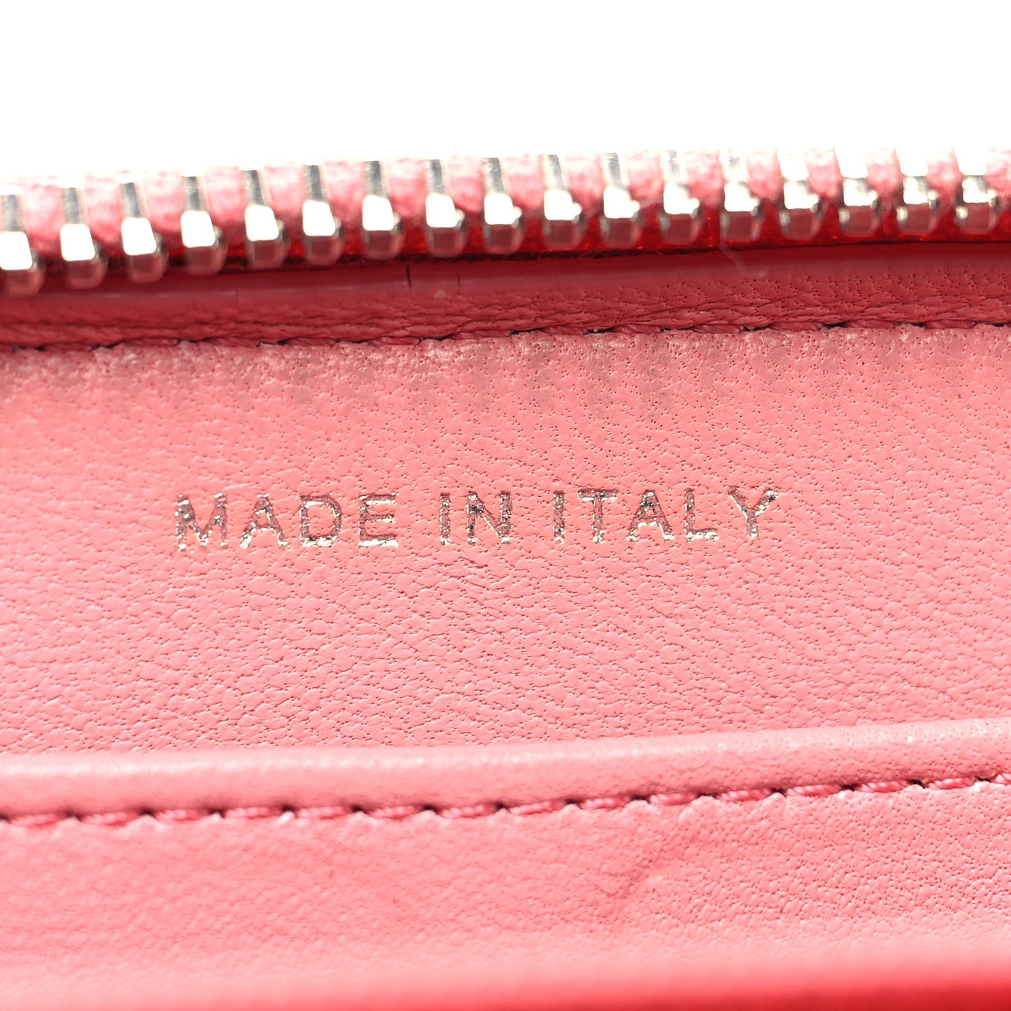 Lambskin Quilted Large Gusset Zip Around Wallet Pink