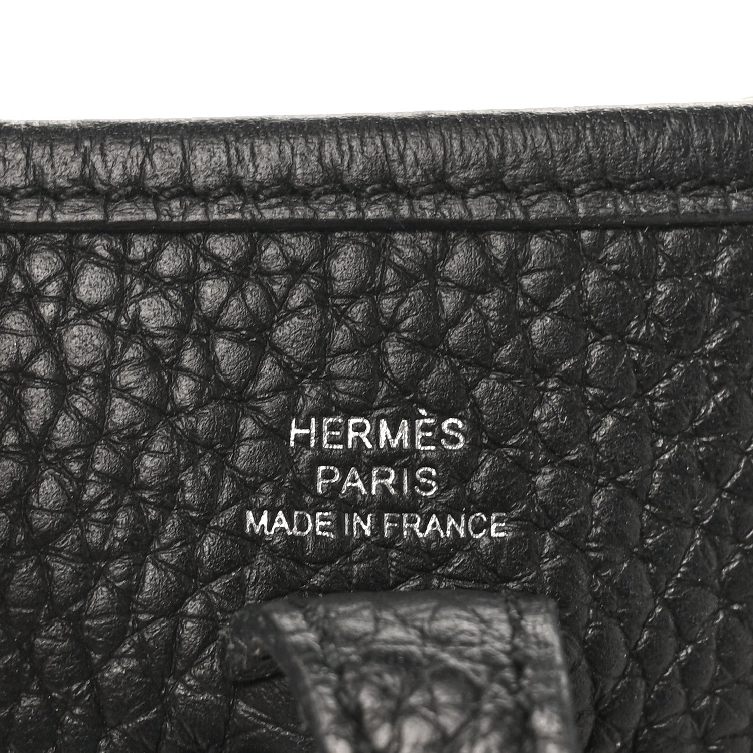 Hermes Taurillon Clemence Evelyne TPM Black 5 of 9