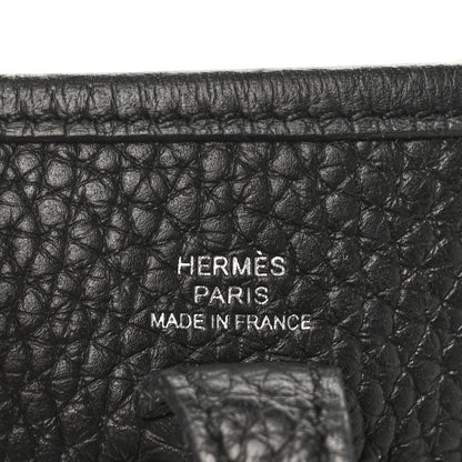 Hermes Taurillon Clemence Evelyne TPM Black 5 of 9