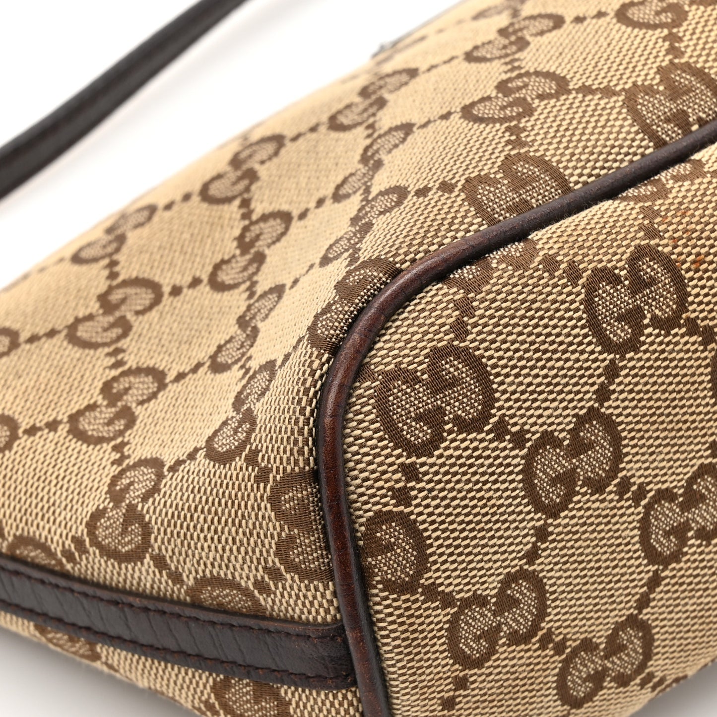 Monogram Web Boat Pochette Brown