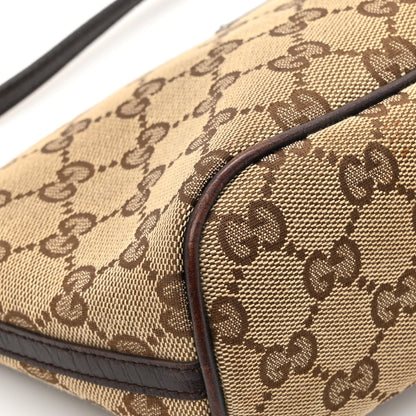 Gucci Monogram Web Boat Pochette Brown 12 of 15