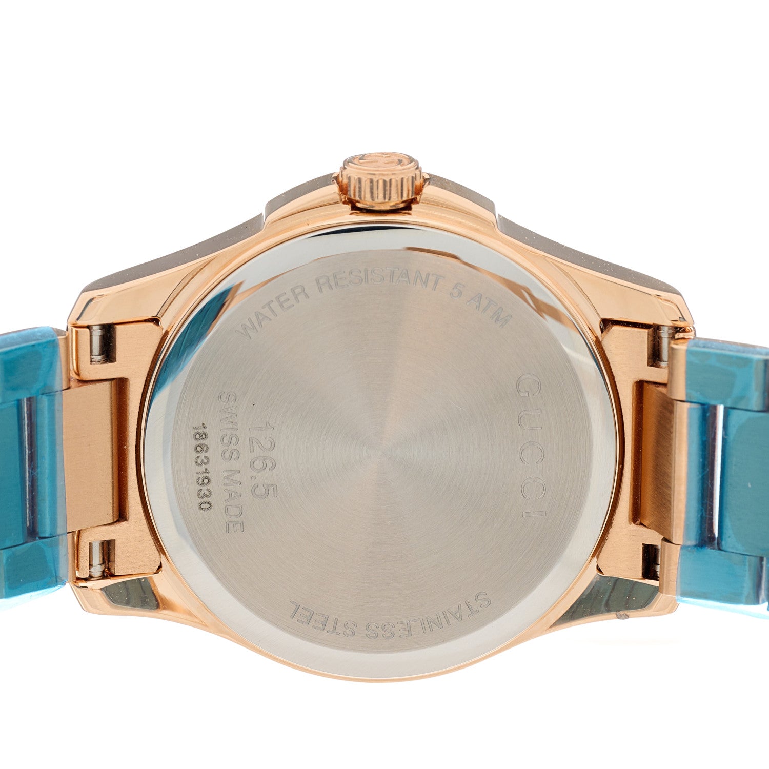 Gucci Stainless Steel 27mm G-Timeless Diamante Quartz Watch Rose 4 of 5