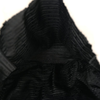 Prada Terry Cloth Tote Bag White Black 5 of 11