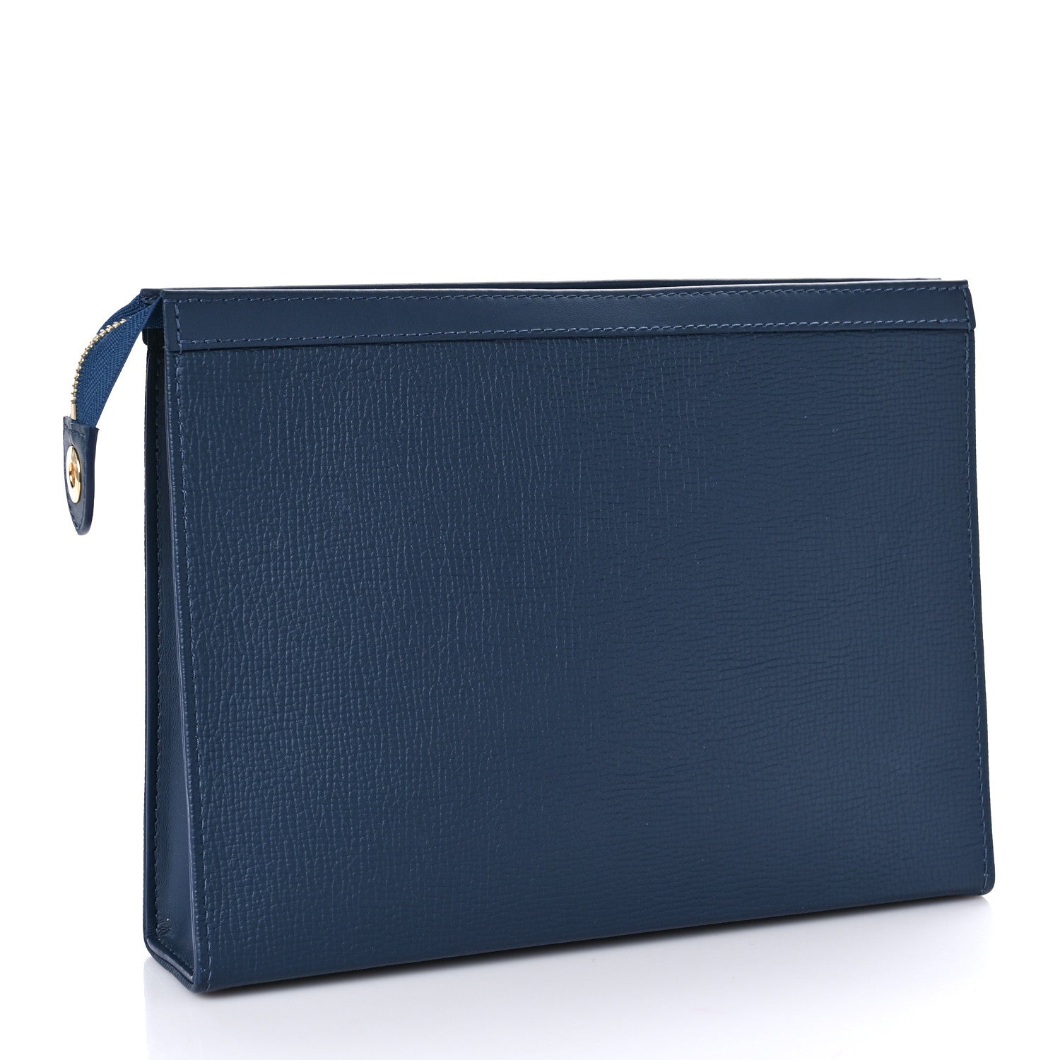 Louis Vuitton X NIGO Taurillon Monogram Denim Drip Pochette Voyage MM Blue 3 of 8